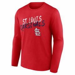 Red St. Louis Cardinals  Hustle Personalized Name & Number Long Sleeve T-Shirt