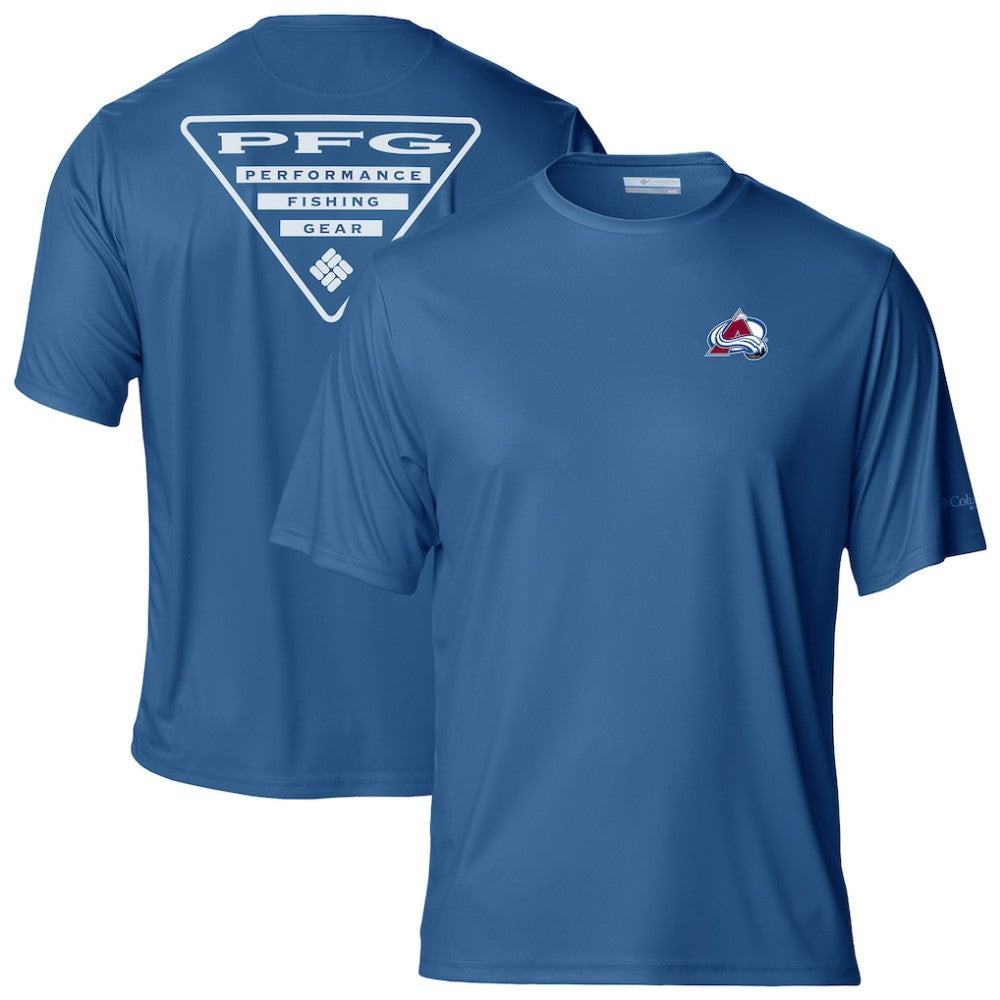 NHL Colorado Avalanche Columbia PFG Terminal Tackle Omni-Shade T-Shirt