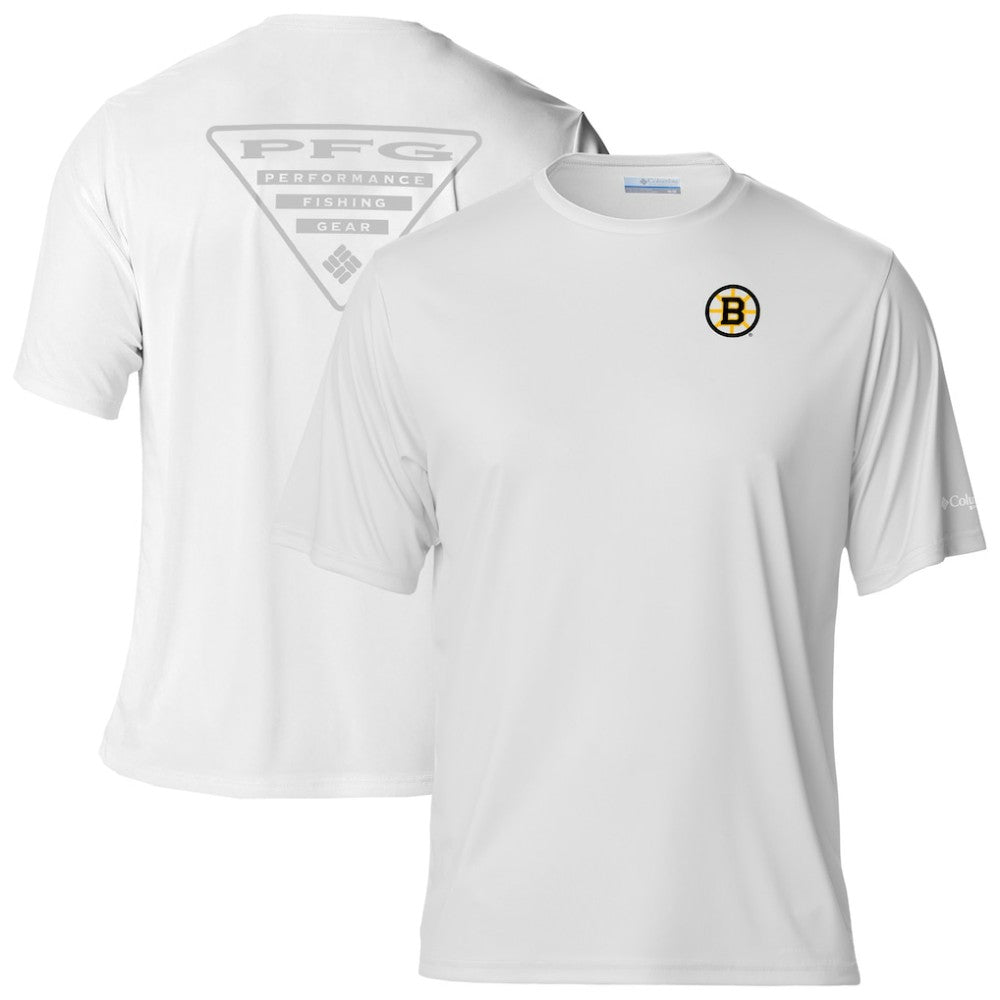 NHL Boston Bruins Columbia PFG Terminal Tackle Omni-Shade T-Shirt