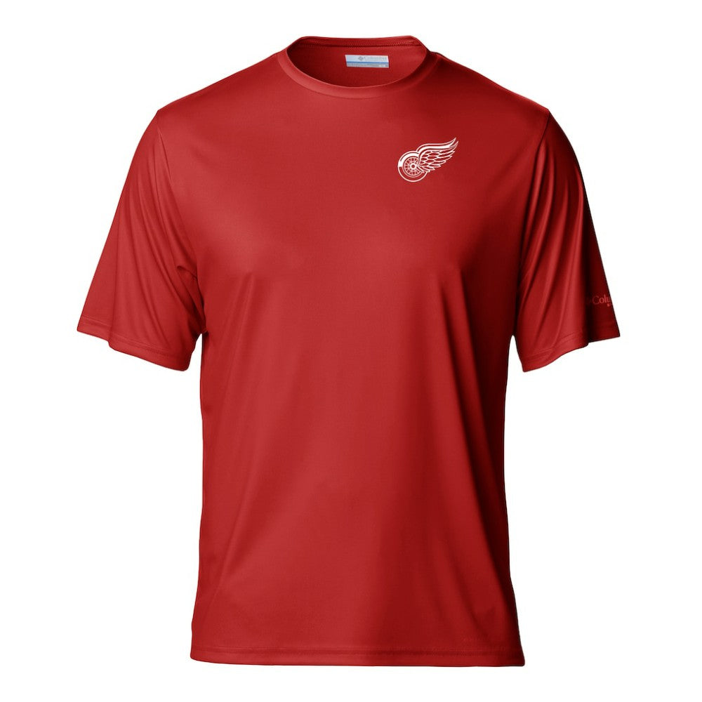 NHL Detroit Red Wings Columbia PFG Terminal Tackle Omni-Shade T-Shirt