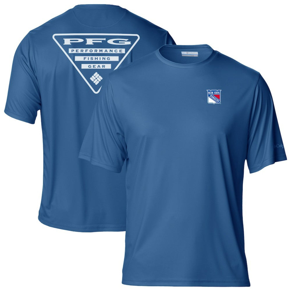 NHL New York Rangers Columbia PFG Terminal Tackle Omni-Shade T-Shirt