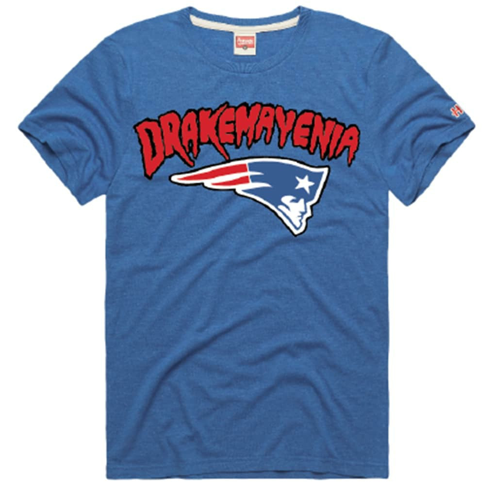 Drake Maye  Homage Unisex Drakemayenia Tri-Blend T-Shirt - New England Patriots T-shirts