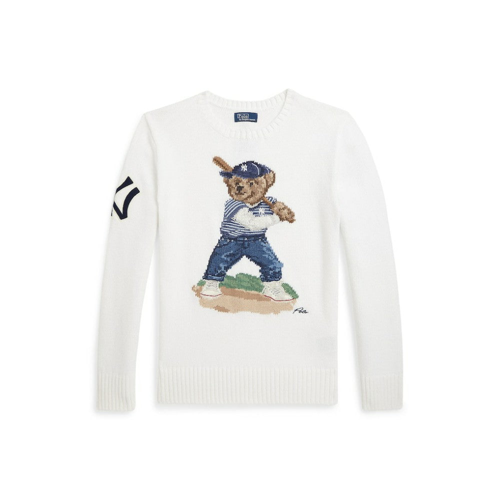 White Yankees Polo Ralph Lauren Youth Sweater