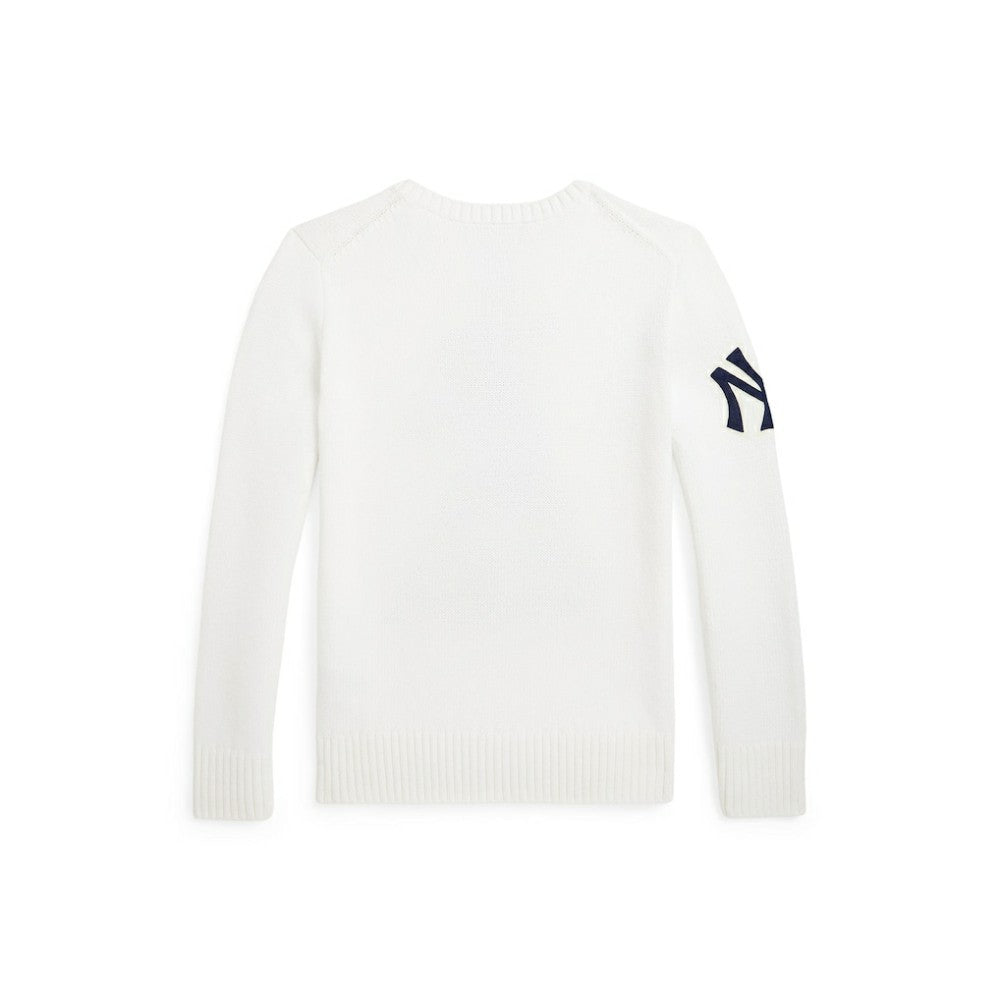 White Yankees Polo Ralph Lauren Youth Sweater