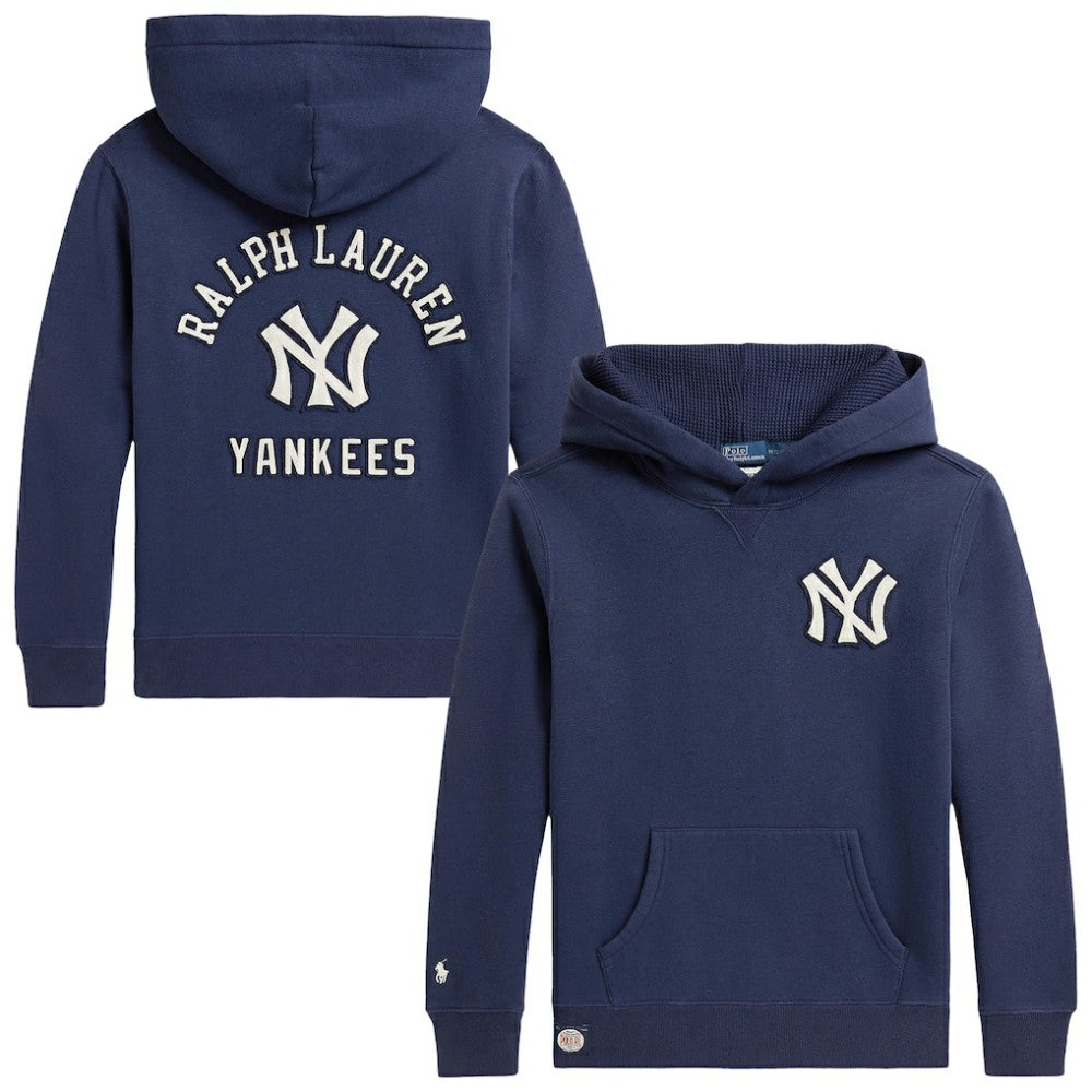 Navy Yankees Polo Ralph Lauren Youth Fleece Hoodie