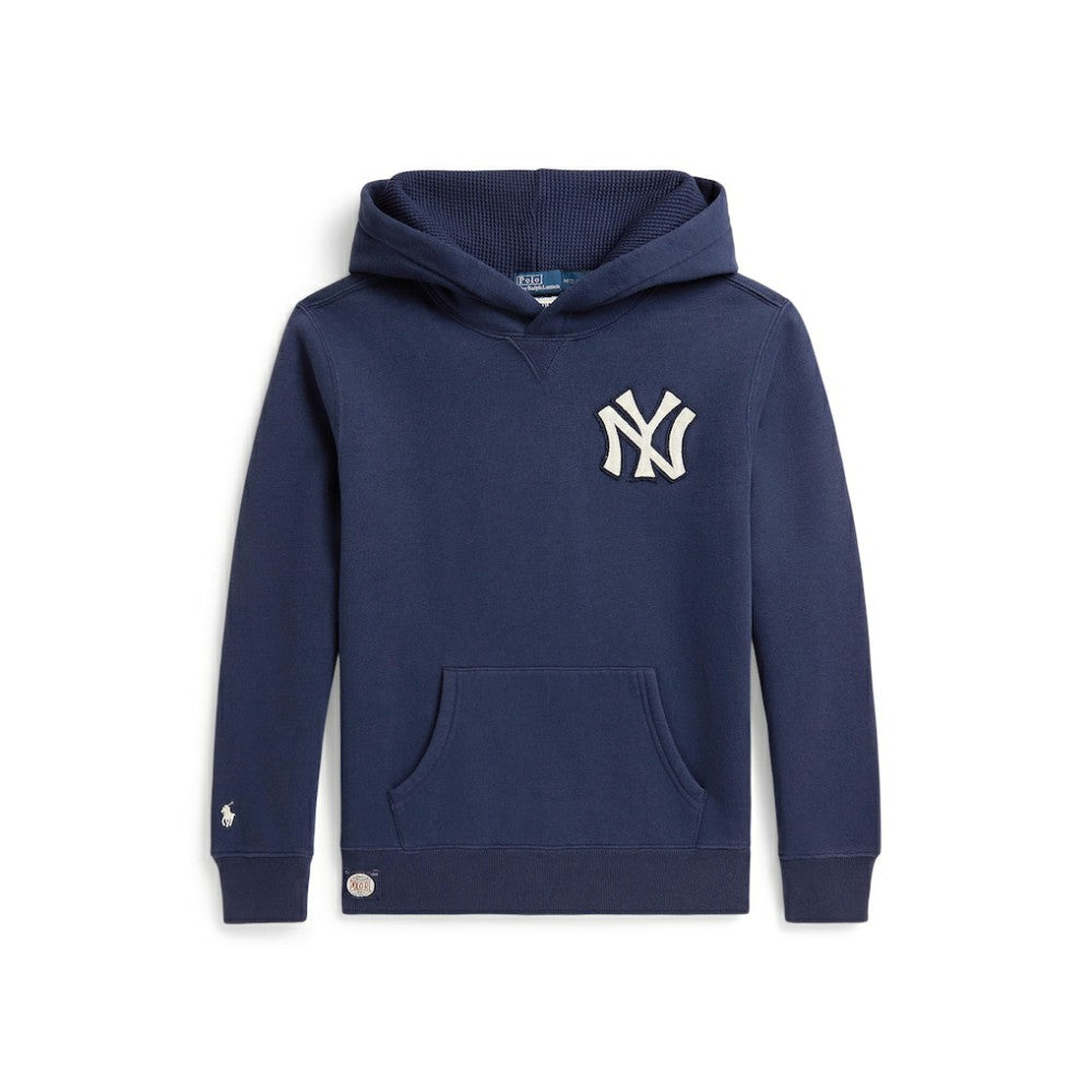 Navy Yankees Polo Ralph Lauren Youth Fleece Hoodie