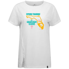 White Philadelphia Phillies Levelwear Women's 2026 Spring Training Influx Ball Bold T-Shirt
