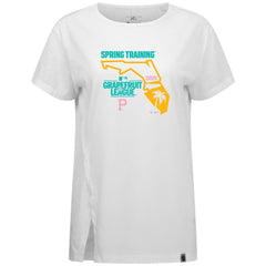 White Pittsburgh Pirates Levelwear Women's 2026 Spring Training Influx Ball Bold T-Shirt