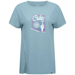 Blue Chicago Cubs Levelwear Women's Influx Spring Training Sunrise Bold T-Shirt