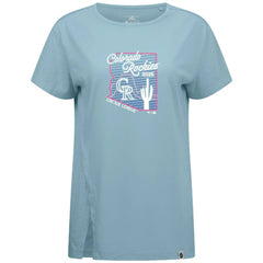 Blue Colorado Rockies Levelwear Women's Influx Spring Training Sunrise Bold T-Shirt