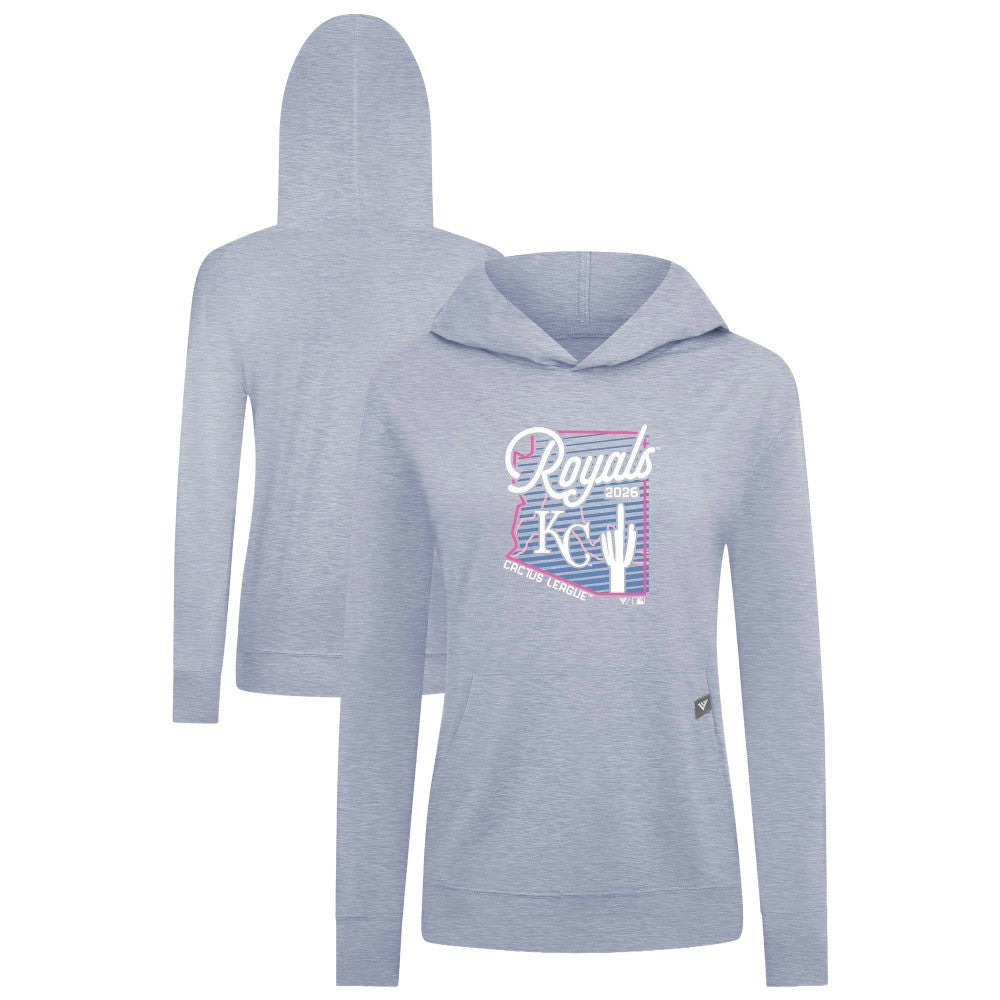Light Blue Kansas City Royals Levelwear Women's Relay Spring Training Sunrise Bold Hoodie