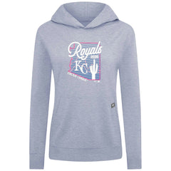 Light Blue Kansas City Royals Levelwear Women's Relay Spring Training Sunrise Bold Hoodie
