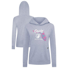Light Blue Baltimore Orioles Levelwear Women's Relay Spring Training Sunrise Bold Hoodie
