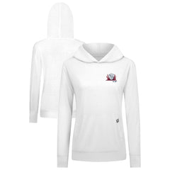 White Milwaukee Brewers Levelwear Women's Relay Spring Break Panoramic Bold Hoodie
