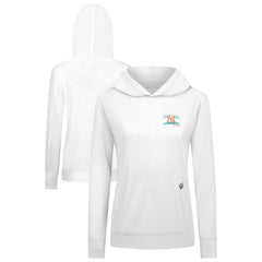 White New York Yankees Levelwear Women's Relay Spring Break Panoramic Bold Hoodie
