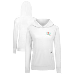 White Boston Red Sox Levelwear Women's Relay Spring Break Panoramic Bold Hoodie