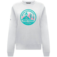White Arizona Diamondbacks Levelwear Women's Yvette Spring Training Badge Bold Sweatshirt