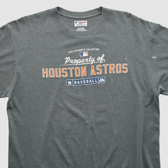 Dark Heather Gray Houston Astros Majestic 2000s T-shirt