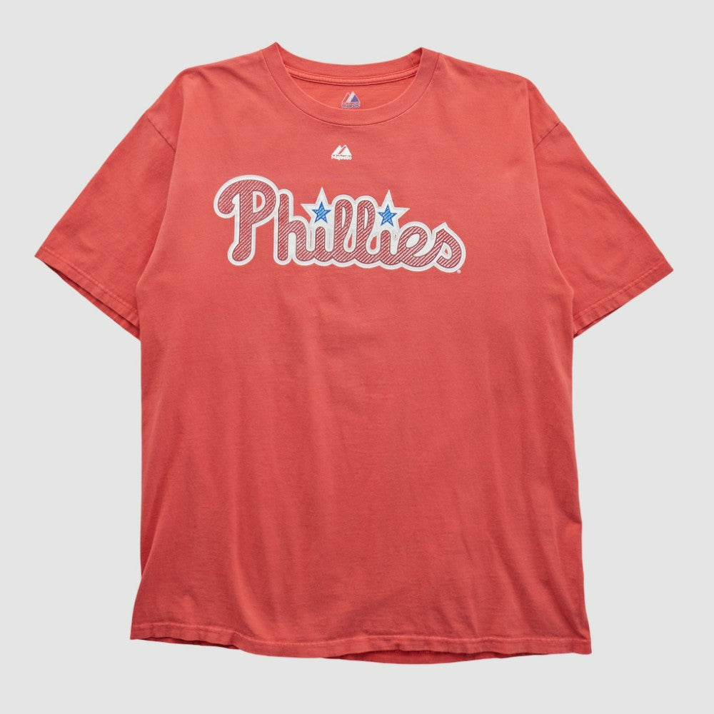 Red Philadelphia Phillies Majestic 2000s T-shirt
