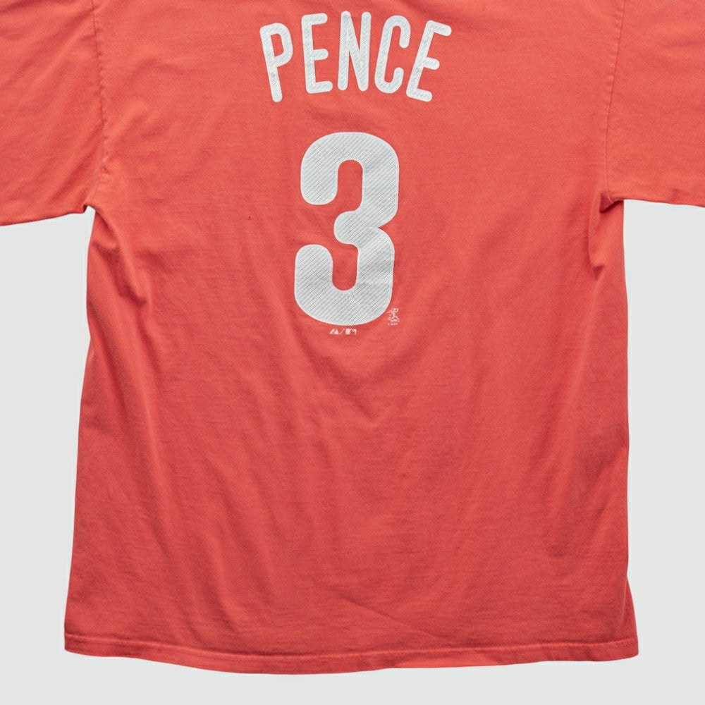 Red Philadelphia Phillies Majestic 2000s T-shirt