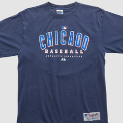 Navy Chicago Cubs Majestic 2000s T-shirt