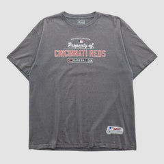 Dark Heather Gray Cincinnati Reds Majestic 2000s T-shirt