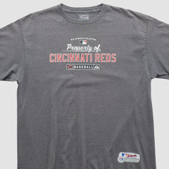 Dark Heather Gray Cincinnati Reds Majestic 2000s T-shirt
