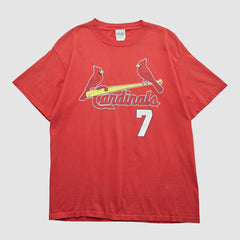 Red St. Louis Cardinals Majestic 2000s T-shirt