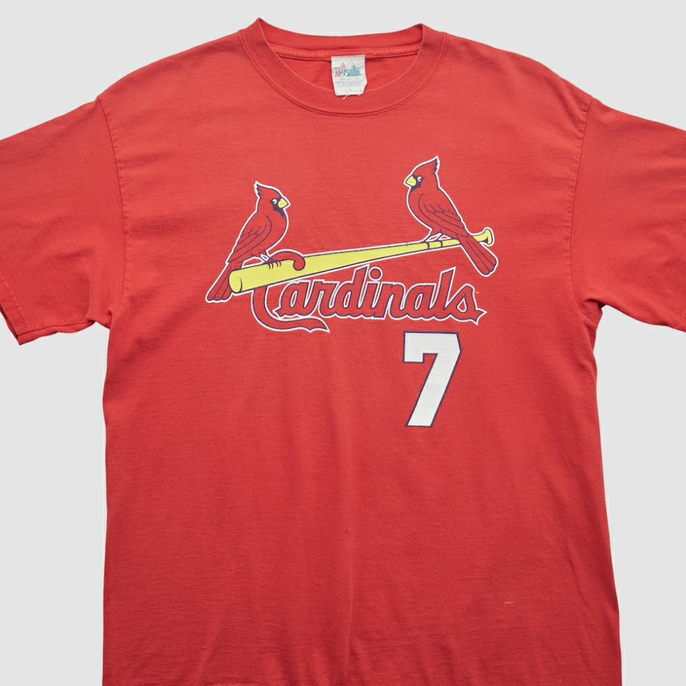 Red St. Louis Cardinals Majestic 2000s T-shirt