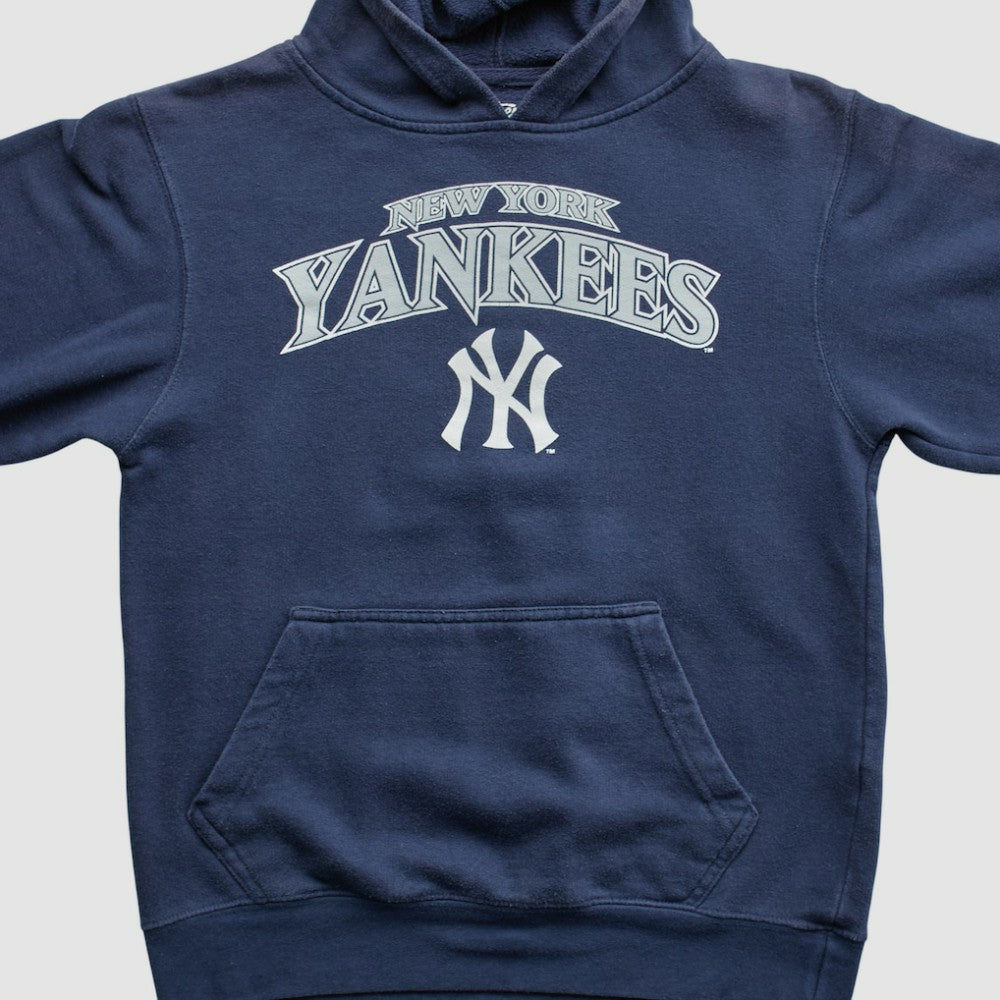 Navy New York Yankees Stitches 2010s Hooded Pullover Sweatshirt