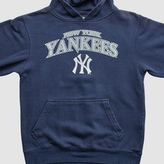 Navy New York Yankees Stitches 2010s Hooded Pullover Sweatshirt