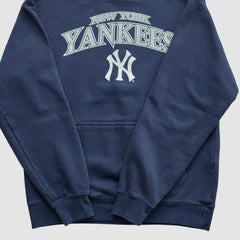 Navy New York Yankees Stitches 2010s Hooded Pullover Sweatshirt