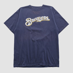 Navy Milwaukee Brewers Majestic 2000s T-shirt