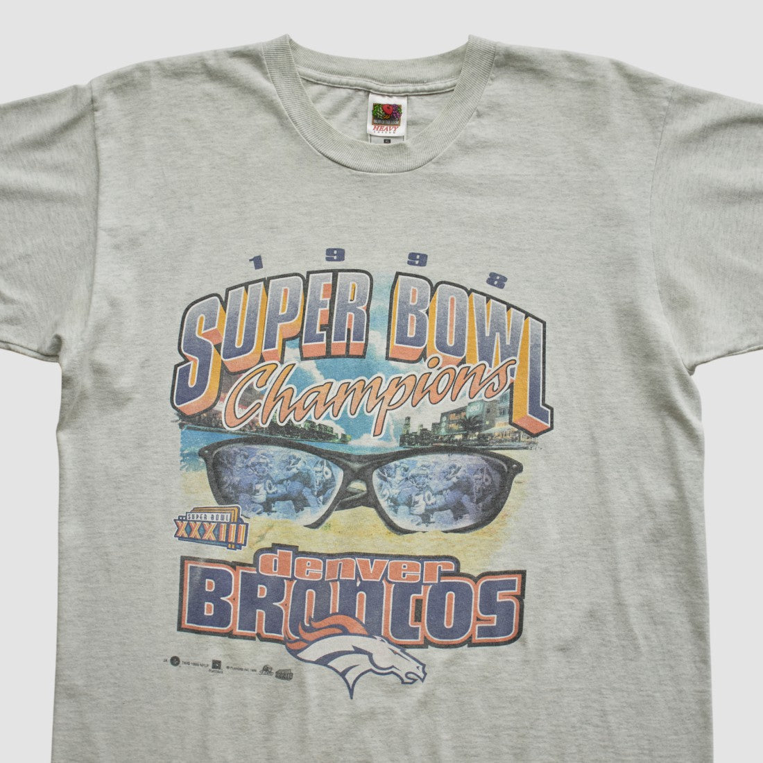 Super Bowl XXXIII Fruit of The Loom 1998 T-shirt - Denver Broncos T-shirts