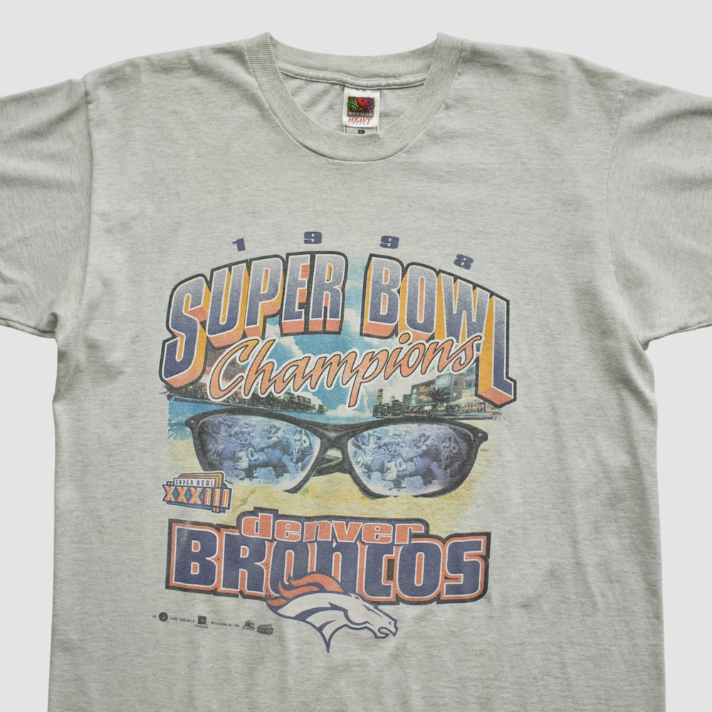 Super Bowl XXXIII Fruit of The Loom 1998 T-shirt - Denver Broncos T-shirts