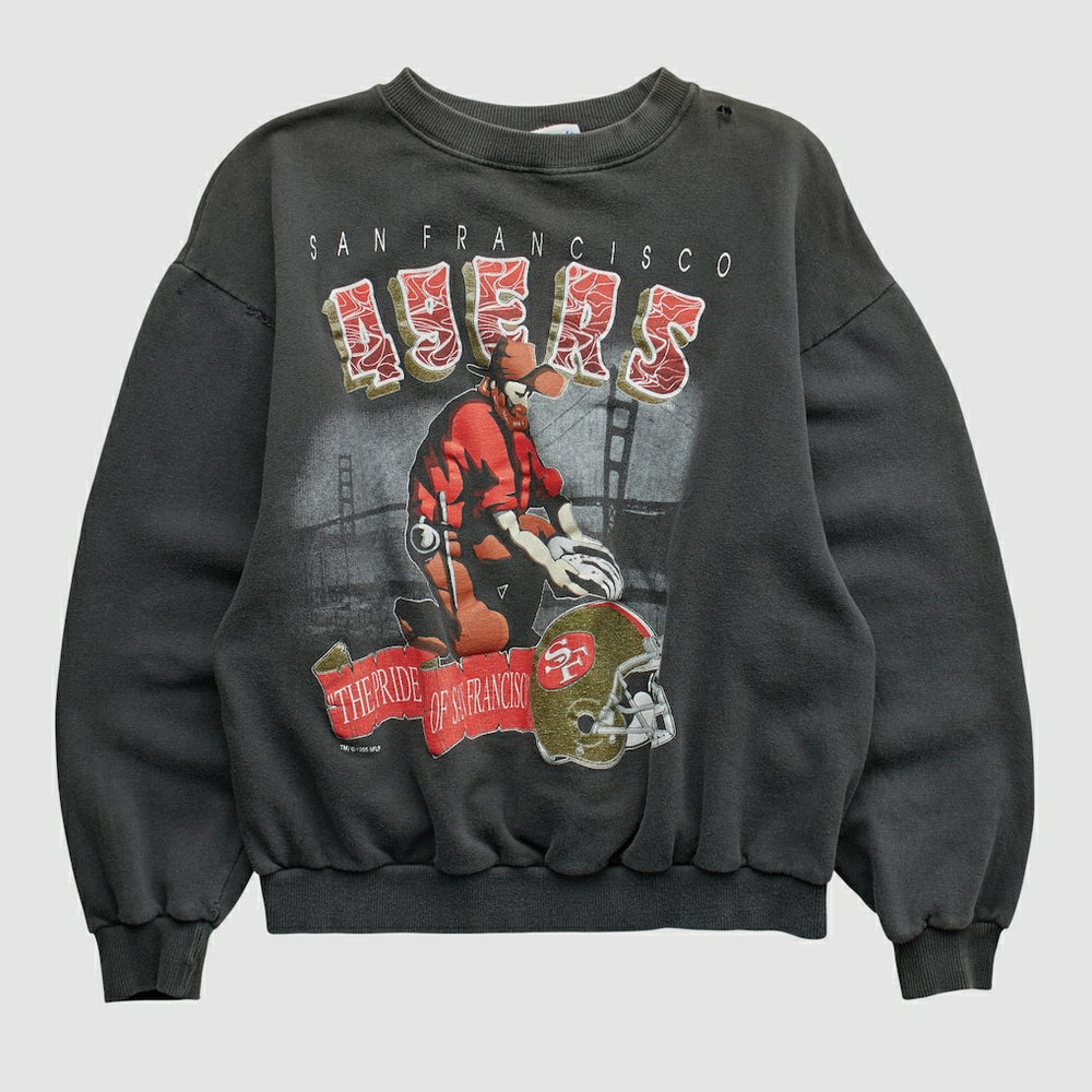 All Out Fan 90s Pullover Sweatshirt - San Francisco 49ers Pullover