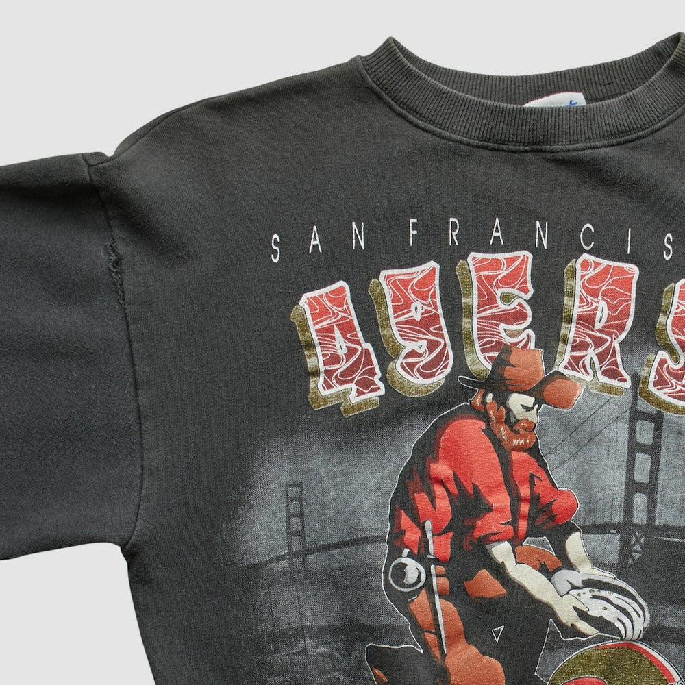 All Out Fan 90s Pullover Sweatshirt - San Francisco 49ers Pullover