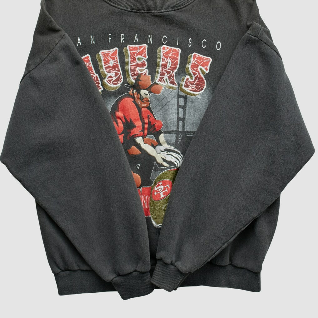 All Out Fan 90s Pullover Sweatshirt - San Francisco 49ers Pullover