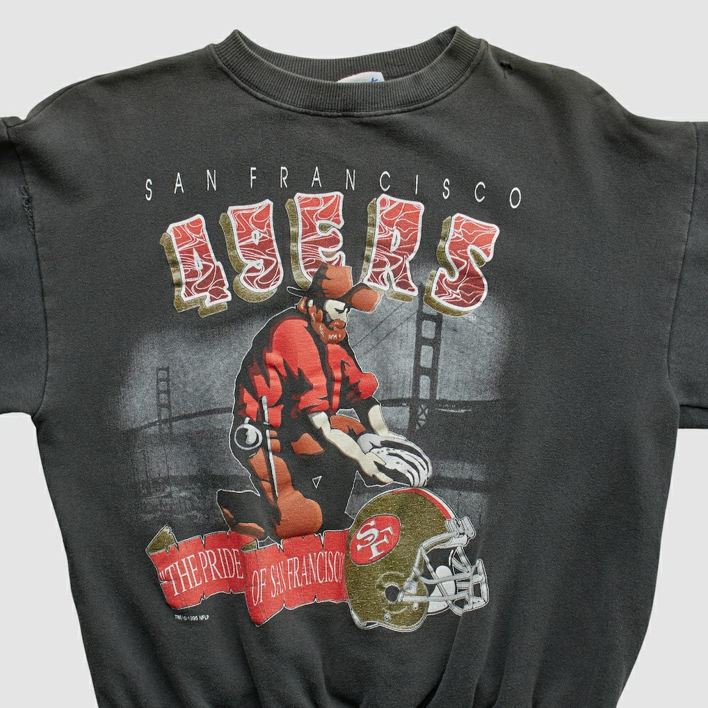 All Out Fan 90s Pullover Sweatshirt - San Francisco 49ers Pullover
