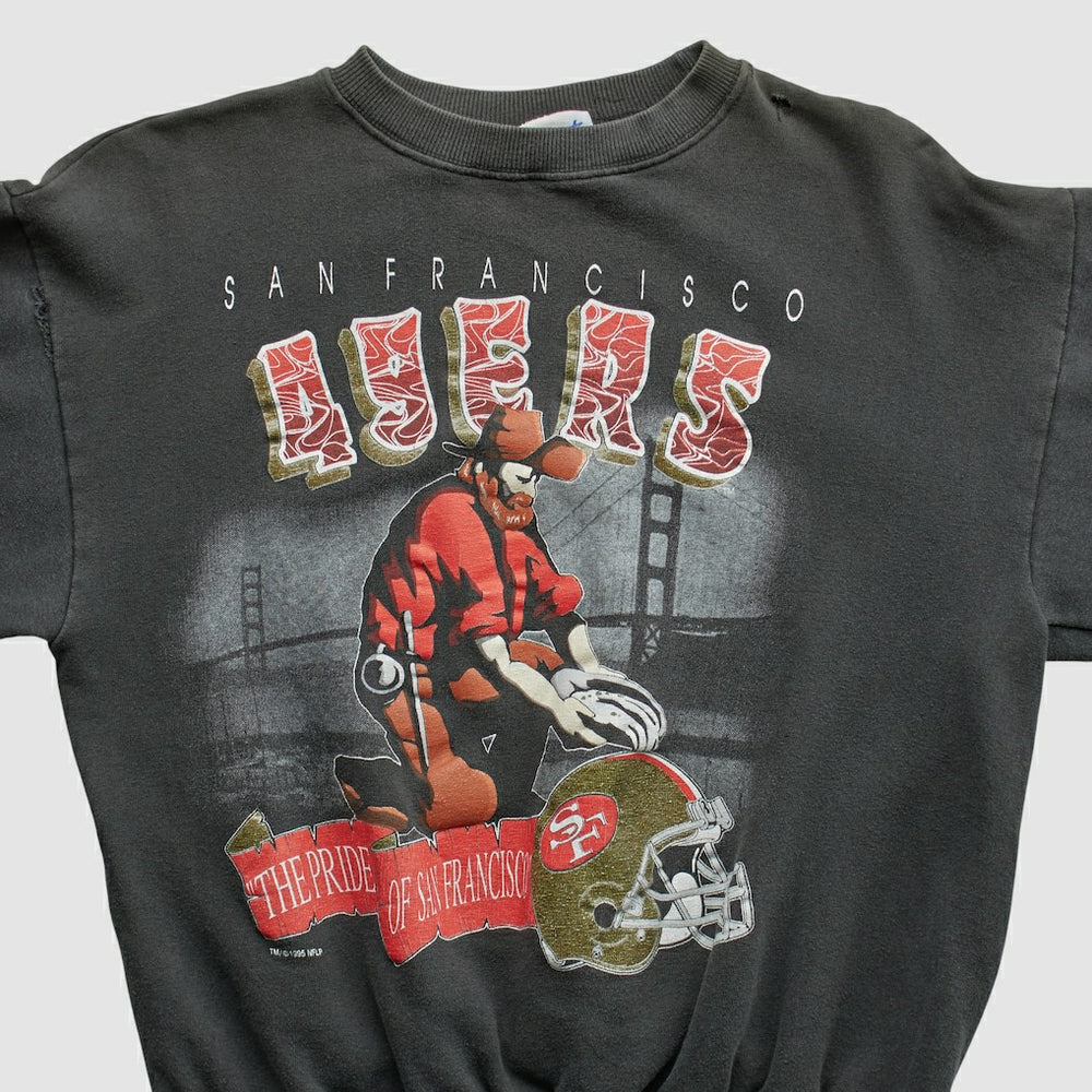All Out Fan 90s Pullover Sweatshirt - San Francisco 49ers Pullover