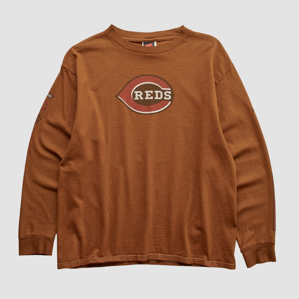 Clay Cincinnati Reds Nike 2000s Long Sleeve T-shirt