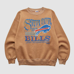 Super Bowl XXVII Trench 1992 Pullover Sweatshirt - Buffalo Bills Pullover