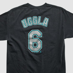 Black Miami Marlins Majestic 2000s T-shirt