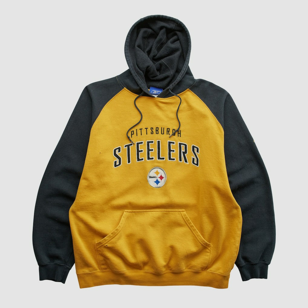 Reebok 2000s Hooded Pullover Sweatshirt - Pittsburgh Steelers Pullover