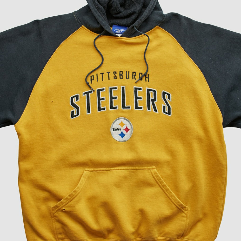 Reebok 2000s Hooded Pullover Sweatshirt - Pittsburgh Steelers Pullover