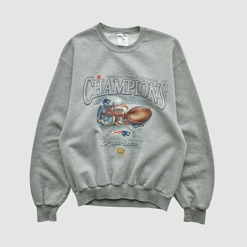 American Football Conference Jerzees 2003 Pullover Sweatshirt - New England Patriots Pullover