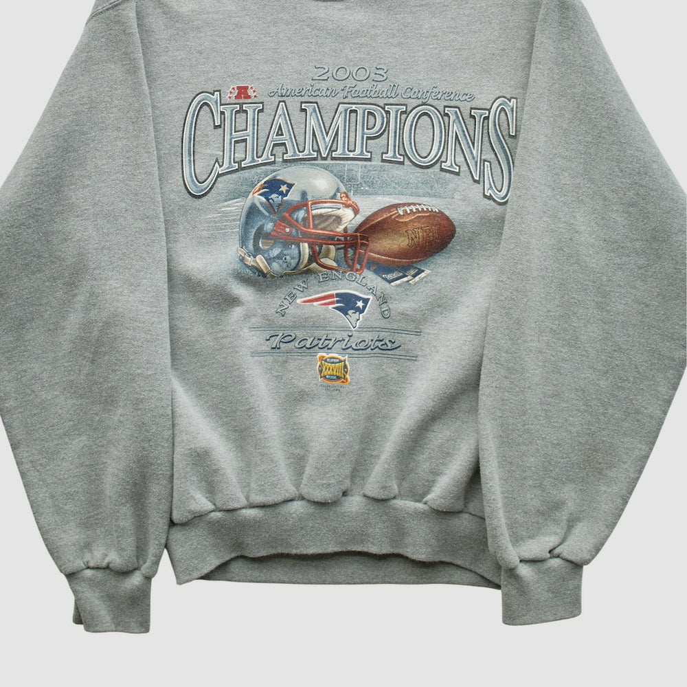 American Football Conference Jerzees 2003 Pullover Sweatshirt - New England Patriots Pullover