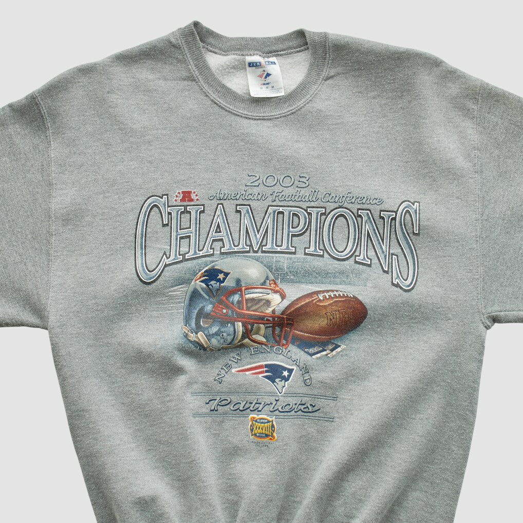 American Football Conference Jerzees 2003 Pullover Sweatshirt - New England Patriots Pullover