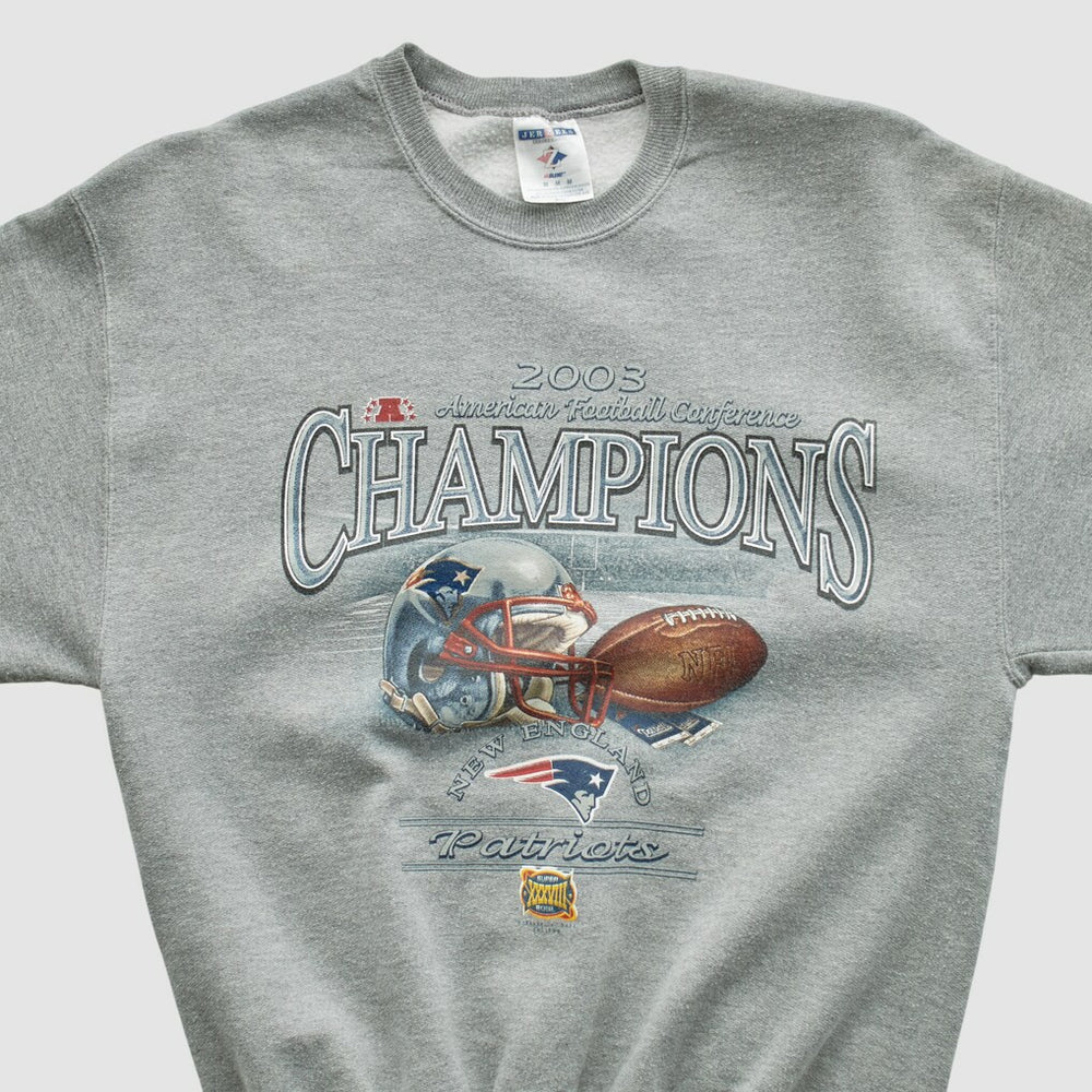 American Football Conference Jerzees 2003 Pullover Sweatshirt - New England Patriots Pullover