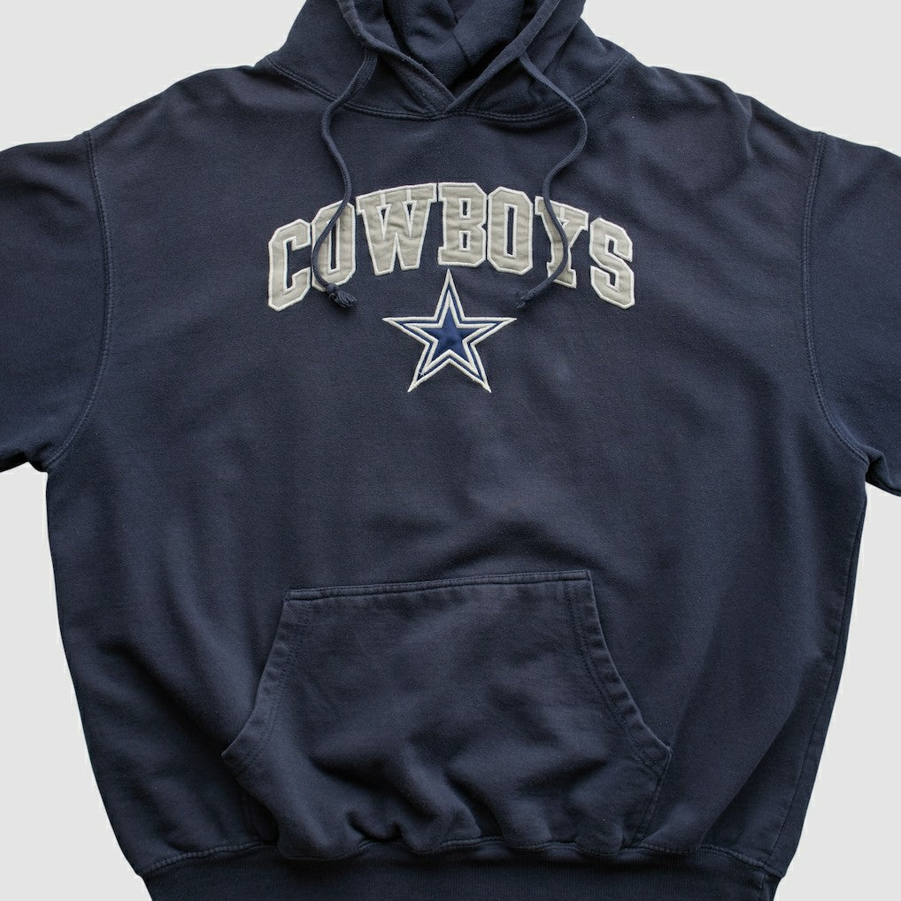 Cowboys Authentic Apparel 2010s Hooded Pullover Sweatshirt - Dallas Cowboys Pullover